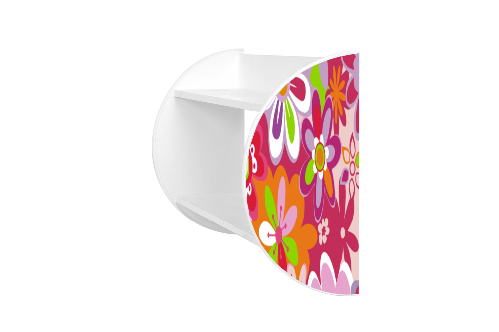 Becks polička na stenu Kvety Ori